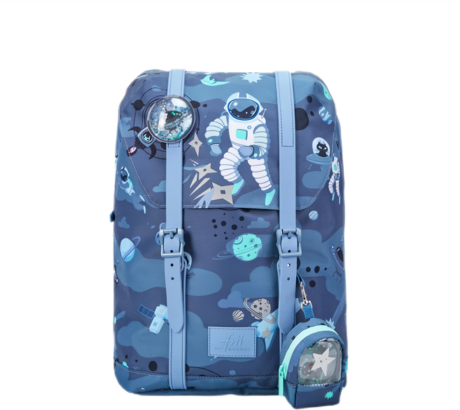 frii Retro 書包 24, 太空英雄 藍色