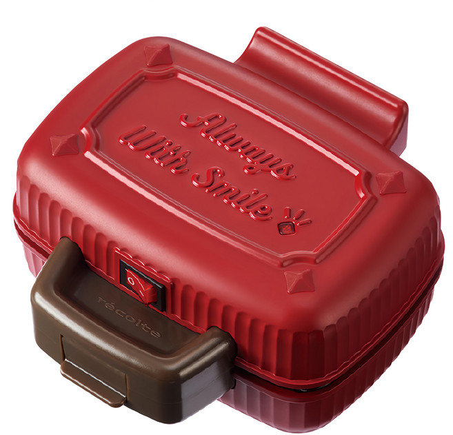 recolte 麗克特 Mini 迷你格子三明治機 原廠保固 紅色, RPS-3