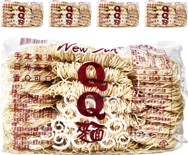 New Sun 新日光 QQ麵, 1.2kg, 5包