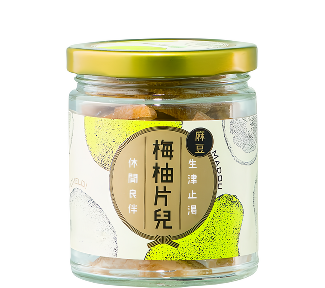 麻豆區農會 梅柚片兒, 100g, 1罐