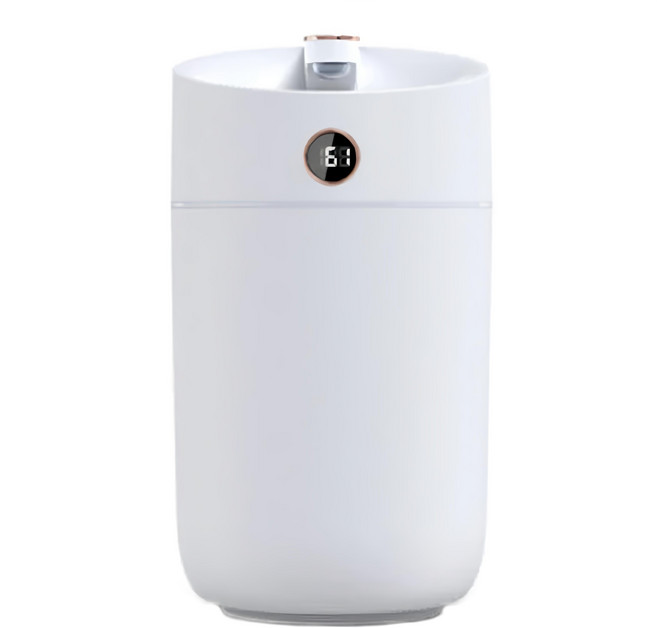 HONDONI X12 大霧量 3L雙噴智能顯示霧化水氧機 空氣加濕器 薰香機 30/60小時續航 靜音加濕, X12-W, 冰川白