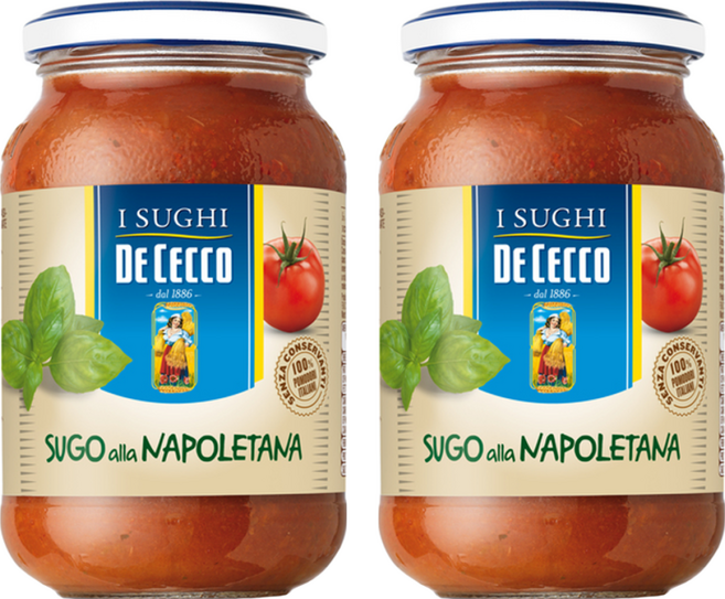 DE CECCO 得科 拿坡里義大利麵醬, 400g, 2罐