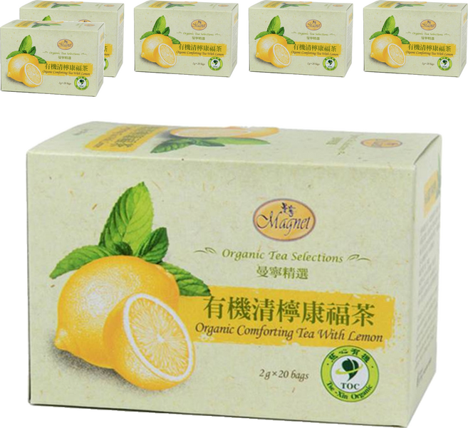 Magnet 曼寧 有機清檸康福茶, 2g, 20包, 6盒