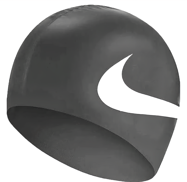 NIKE 耐吉 SWOOSH 成人矽膠泳帽 NESS8163-001, 黑色, 1件