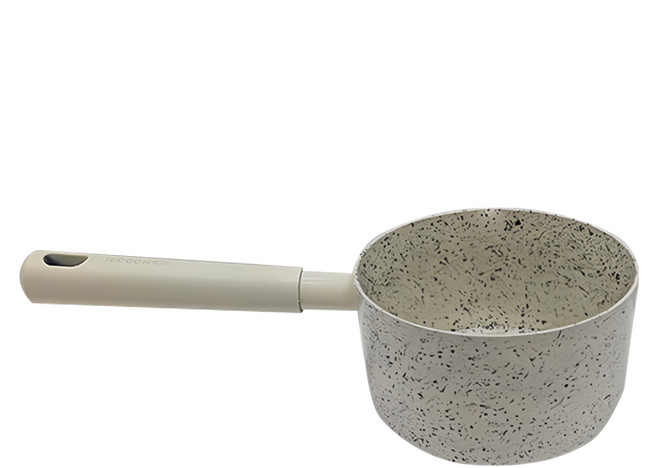MODORI 磨石湯鍋 鍋體-鋁(陶瓷塗層) 手把-電木(SF塗層), 35cm, 黑色, 1個