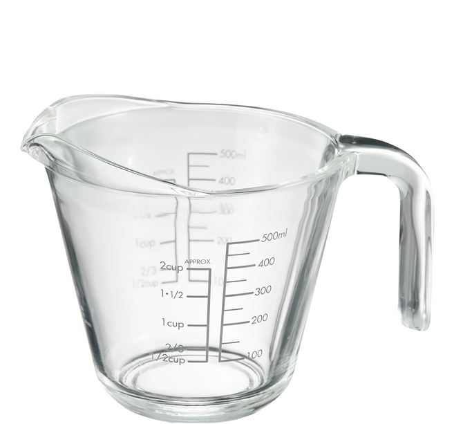 HARIO 玻璃大口量杯, Clear, 500ml, 1入