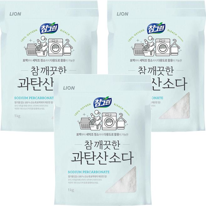 Chamgreen 過碳酸鈉蘇打粉 無香, 1kg, 3包