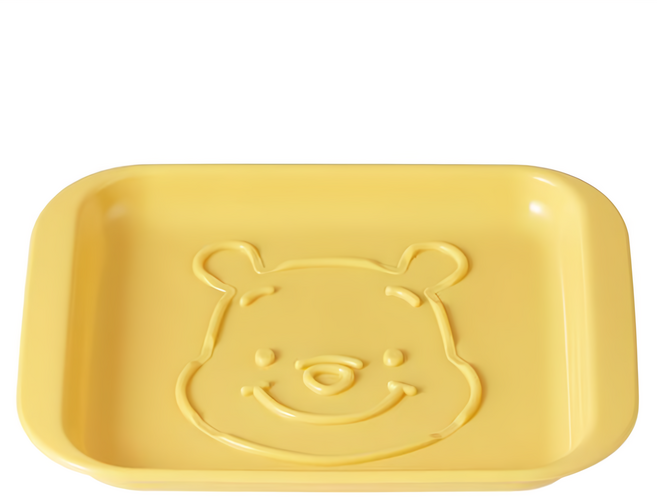 Skater POOH 可微波吐司盤 654190, 1個