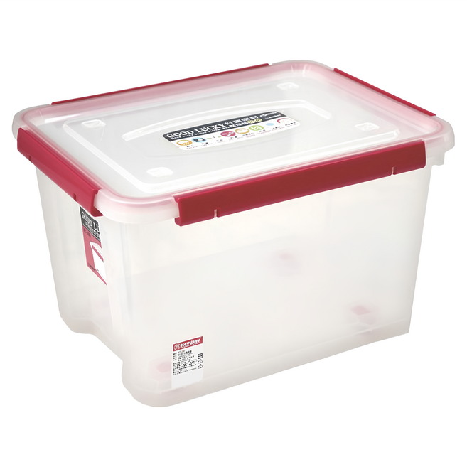 KEYWAY 聯府 好運密封整理箱 25.5L, 顏色隨機, 1個