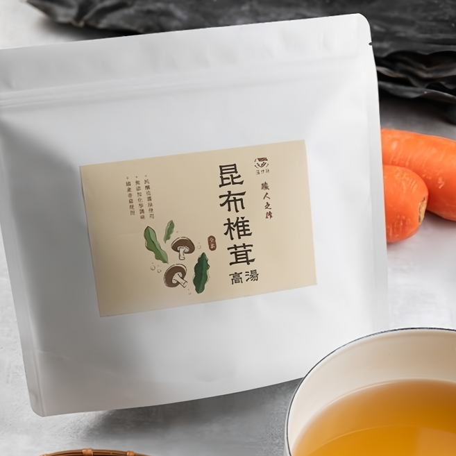 藻作坊 昆布椎茸高湯包 12包, 168g, 1袋
