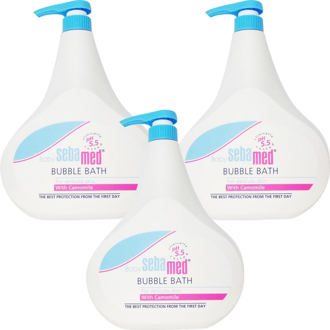 Baby sebamed 施巴 嬰兒泡澡沐浴露, 1L, 3瓶