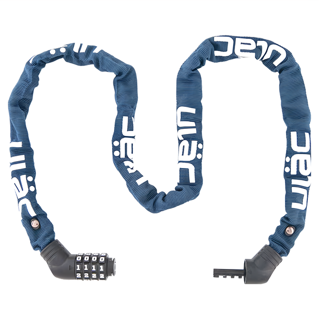 ULac ST FIGHTER 密碼鏈條鎖 尼龍硬化鋼材質, 深藍色, 1個