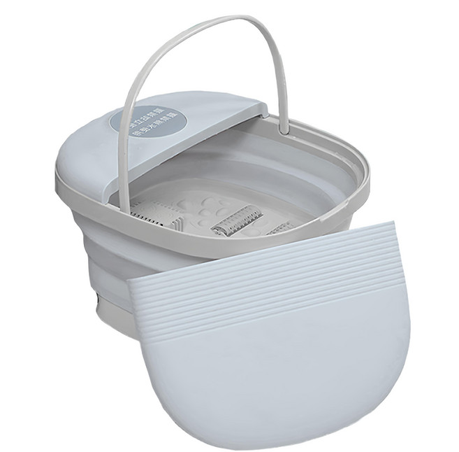 T-God 太昇健康 白色之戀折疊型恆溫腳底按摩泡腳機, HY-7702, 白色