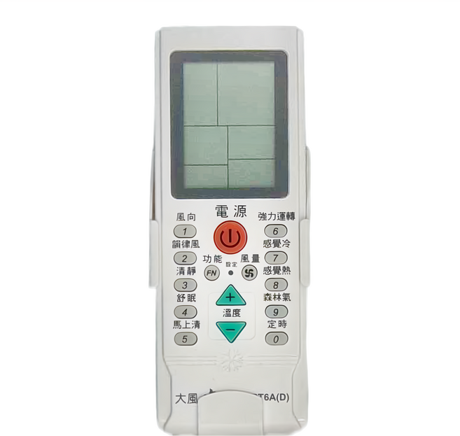 Dr.AV 聖岡科技 大風吹系列 萬用冷氣遙控器 15.2 x 5.5 x 1.5cm 82g, RC-LPT6AD, 1支