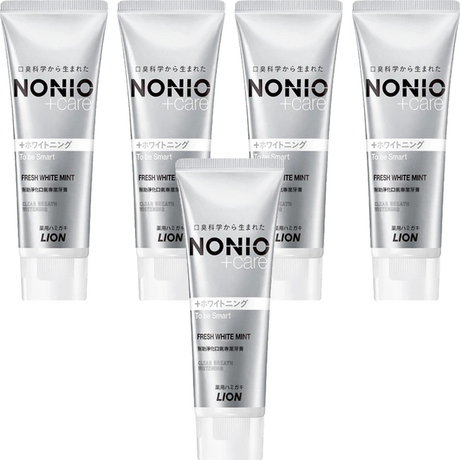 LION 獅王 NONIO 終結口氣牙膏 晶燦亮白 雙重淨化因子 LSS成分 長效清新口氣