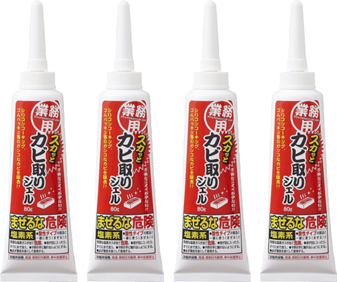 AIMEDIA 艾美迪雅 專業用去黴凝膠 80g 強效除霉 適用於磁磚縫隙、窗框, 4條