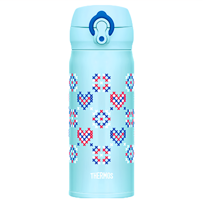 THERMOS 膳魔師 jnl-403系列 保溫瓶, 藍色格紋, 400ml, 1個