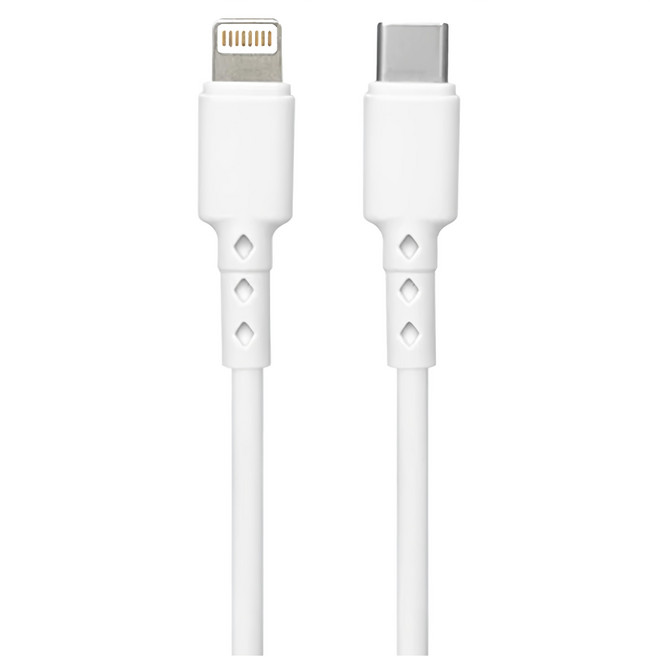 Kinyo 蘋果PD 25W快充傳輸線 USB-NAC03, 2m, 白色, 1條