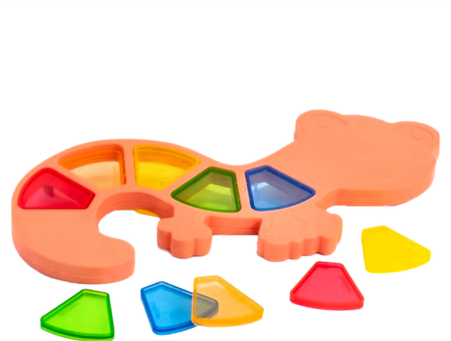 miniland ECO透光10入彩色視界蜥蜴, 1個