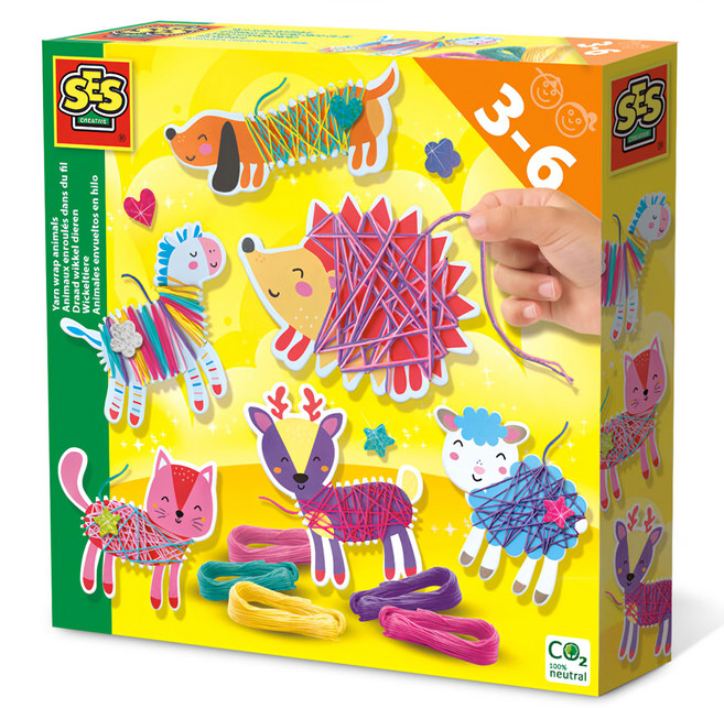 荷蘭SES DIY手作系列-幫小動物製作毛衣-14024, 多色, 1盒