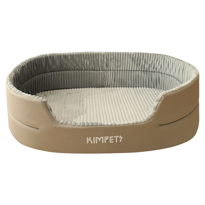 KimPets 立體寵物窩 毛絨款 灰色 寵物睡窩 貓窩 狗窩, 1個