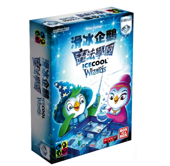 BROADWAY 栢龍 滑冰企鵝 魔法學園 icecool wizard 繁體中文版, 白色/藍色, 1盒