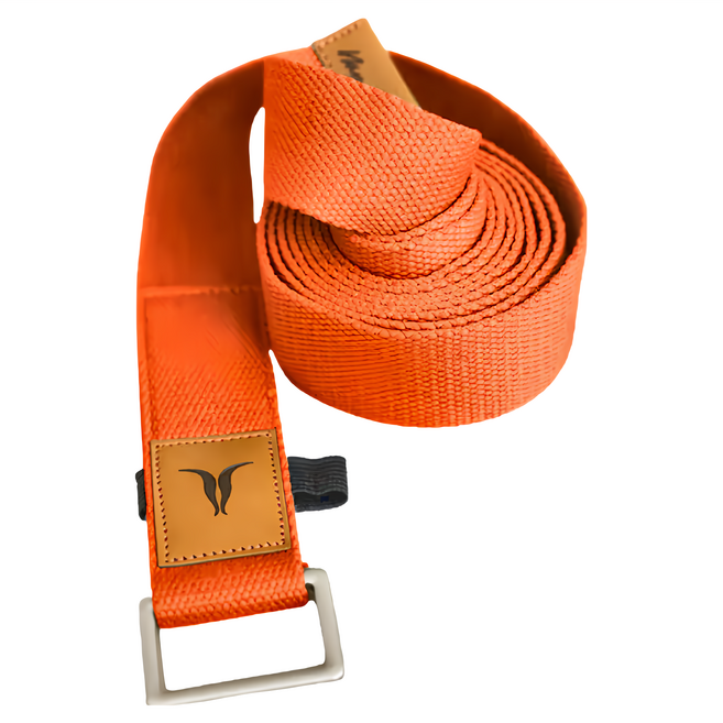 台灣 NAMASTE Yoga Strap 瑜珈繩, 愛馬仕橘, 1條