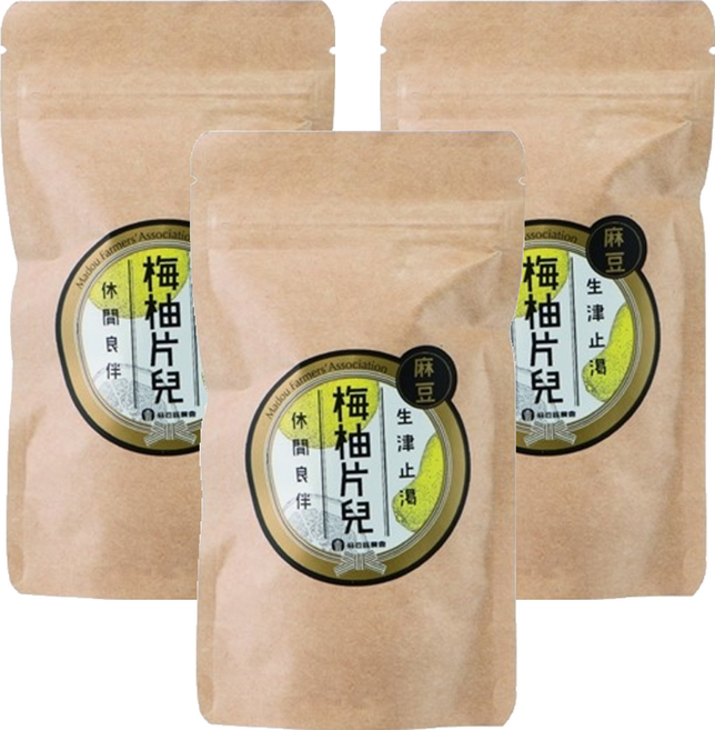 麻豆區農會 梅柚片兒, 50g, 3包