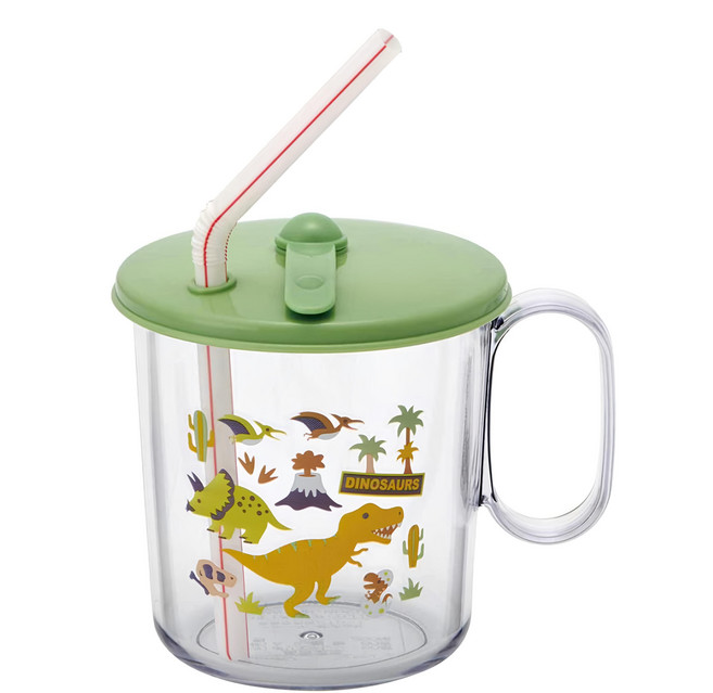 Skater 恐龍塑膠抗菌吸管杯, 恐龍, 250ml, 1個