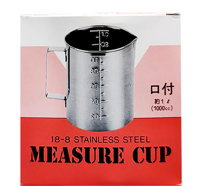 KAI 貝印 80 ST量杯, 銀色, 1L, 1個