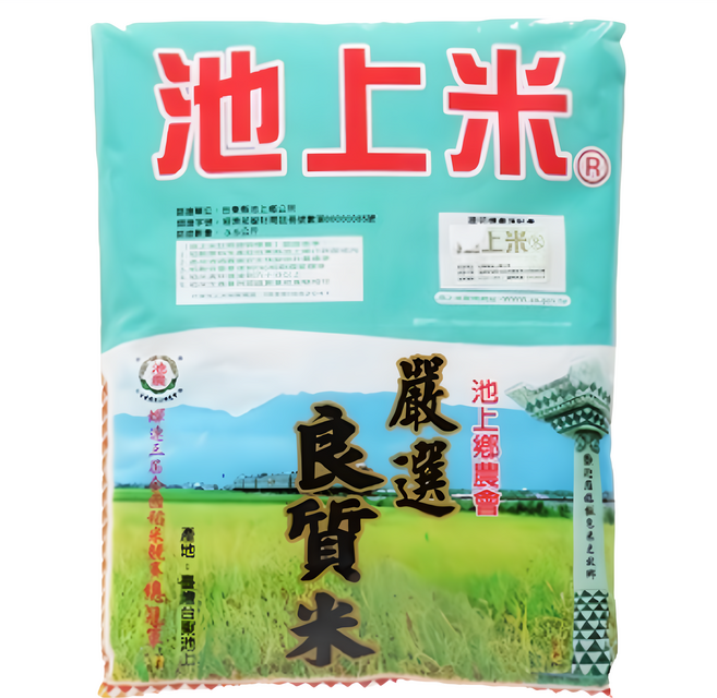 池上鄉農會 良質米, 3.5kg, 1包, 二等