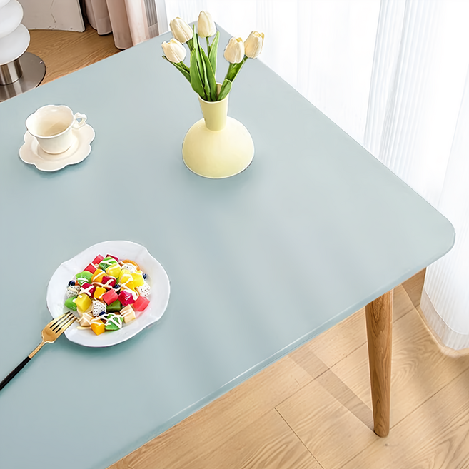 防水防油免洗桌布 煙波藍, 150 x 90cm, 1個