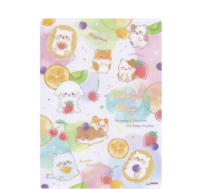 sun-star 卡通墊板 27g, 動物果實 多色