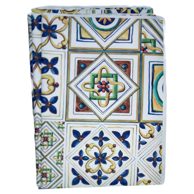 歐式繽紛西班牙桌巾, 160 x 120cm, 西班牙花磚, 1個