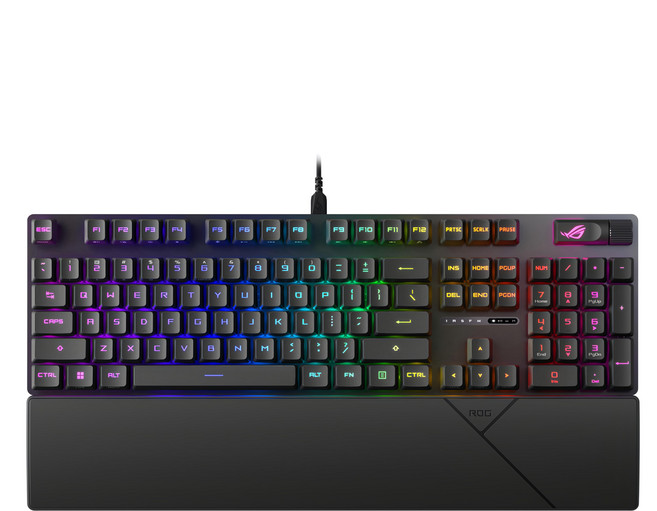 ASUS 華碩 ROG Scope II RX 電競 Wired 鍵盤 青軸 黑色 ROG Scope II RX PBT