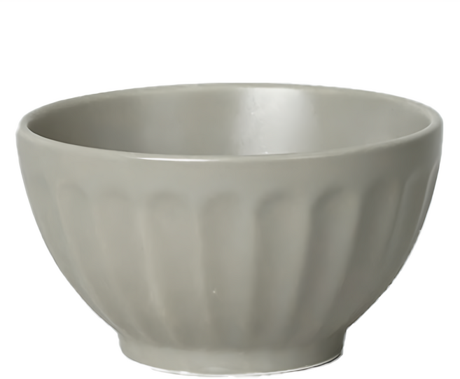 SSUEIM Mild系列 霧面陶瓷飯碗 110 x 63mm, 灰色, 4個