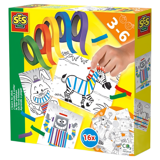 荷蘭SES DIY手作系列-創意膠帶貼畫-14810, 創意膠帶貼畫 多色, 1盒