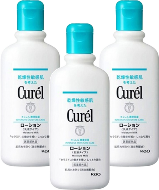 Curel 珂潤 潤浸保濕身體乳液, 220ml, 3瓶
