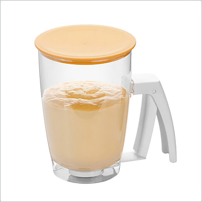 tescoma Delicia附蓋手壓式麵糊分配杯, 白色, 1L, 1個