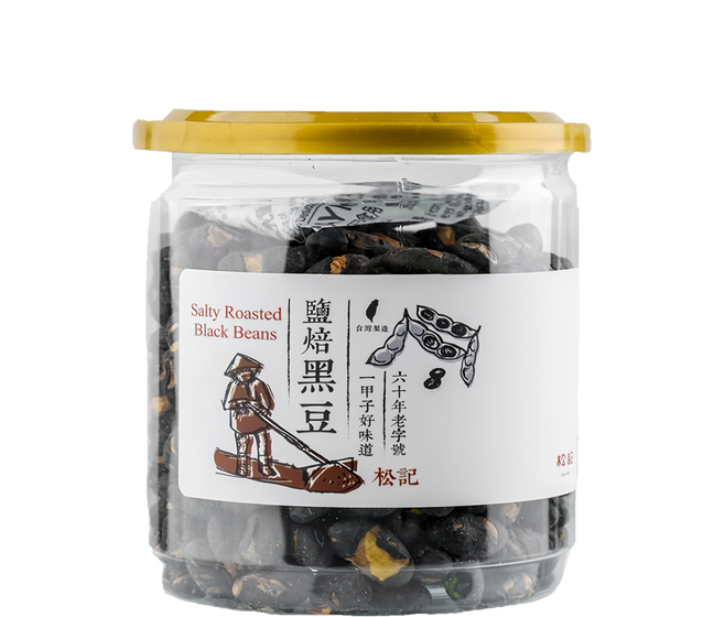 松記 鹽焙黑豆, 200g, 1罐
