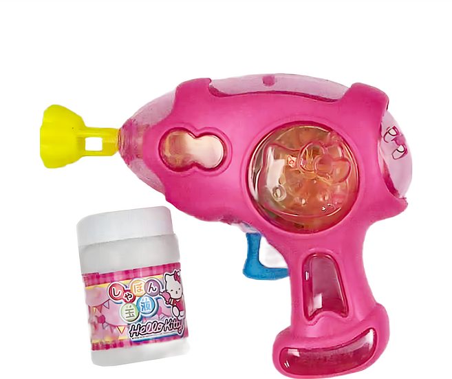 Hello Kitty 凱蒂貓 泡泡槍玩具 附贈泡泡水 無毒安全 適合3歲以上兒童, 粉色, 1個