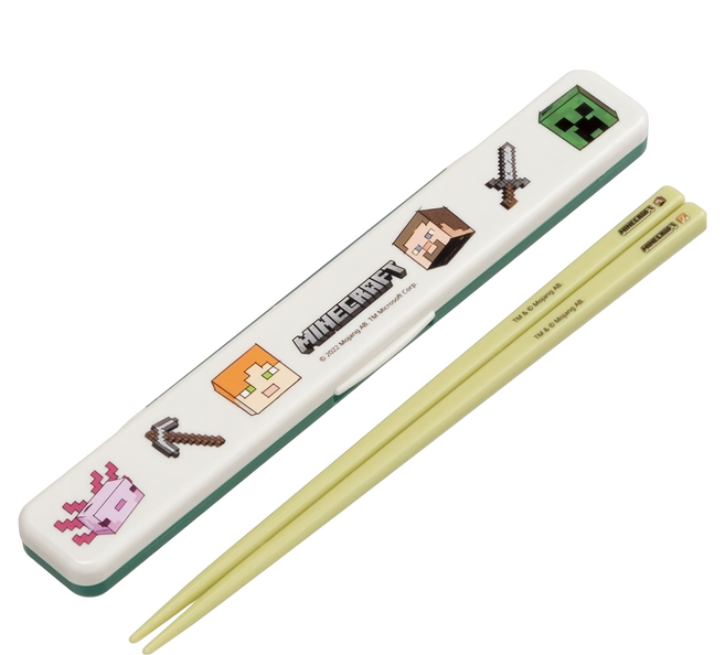 Skater 塑膠筷子, Minecraft, 1個, 筷子 + 盒子
