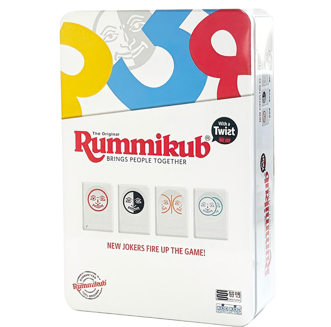 Rummikub 拉密 變臉益智遊戲 外出型鐵盒版, 1個