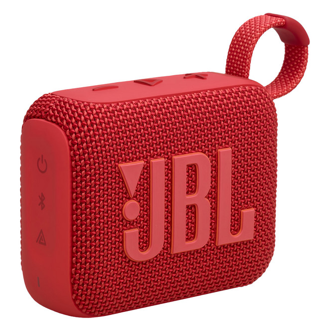 JBL 英大公司貨 可攜式防水藍牙喇叭, GO 4, 紅色