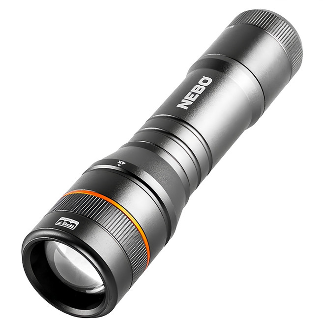 NEBO 牛頓手電筒 500流明亮度 4倍調焦 磁吸底座 IP67防水等級, 1個