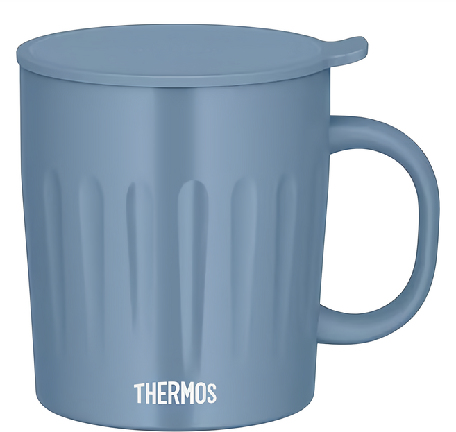 THERMOS 膳魔師 不鏽鋼真空保溫馬克杯, 薩克斯藍, 550ml, 1個