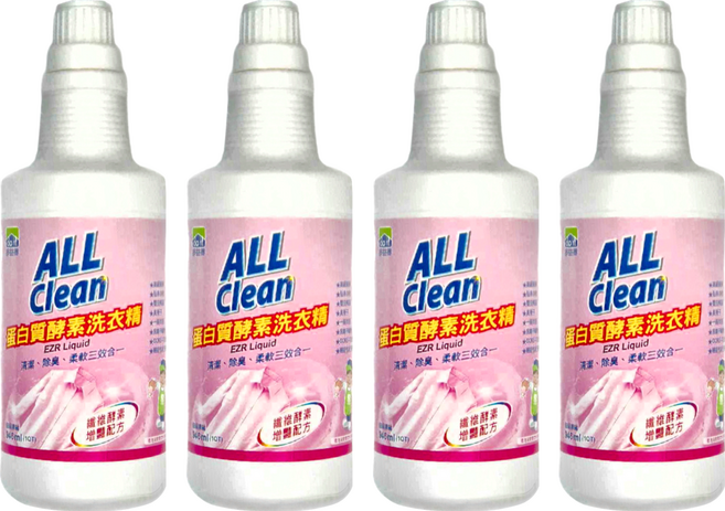 do it 多益得 ALL Clean 蛋白質酵素洗衣精, 946ml, 4瓶