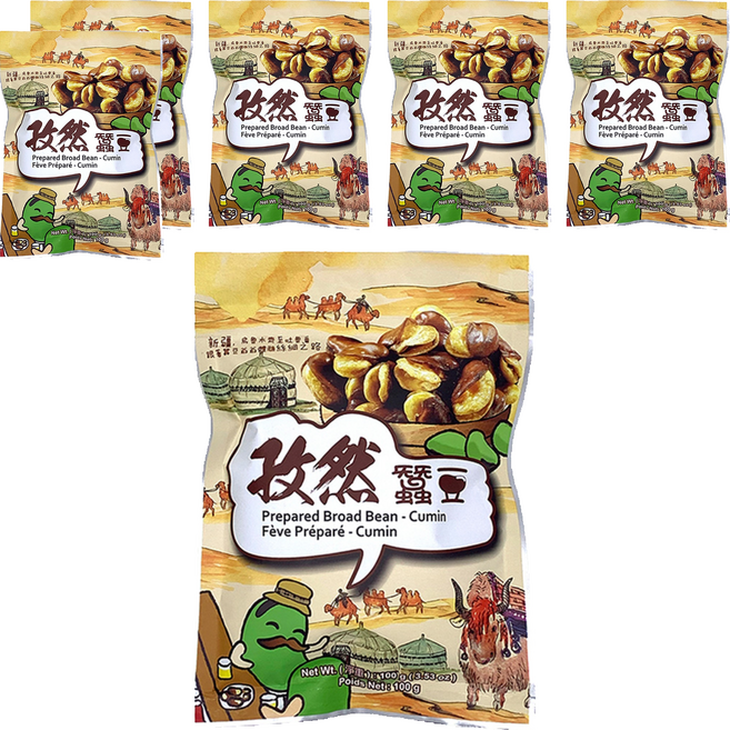 六福 孜然蠶豆, 100g, 6包