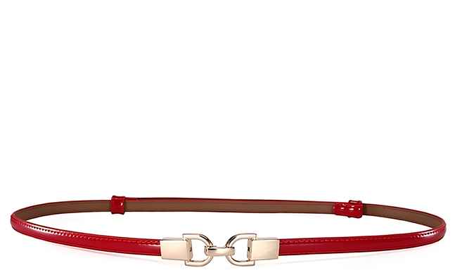 真皮牛皮無釦頭帶 女士對釦腰帶皮帶 LL114