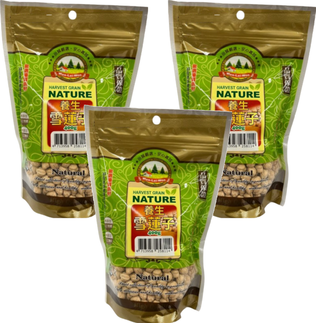 WON LAI WON 旺來旺 養生雪蓮子, 400g, 3包